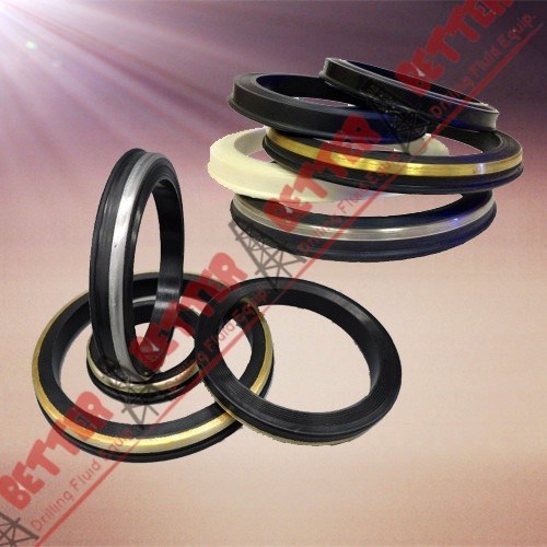 SPM FMC WECO Hammer Union Seal Viton lip seal brass back