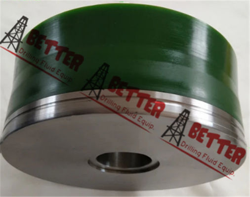 Chrome Iron Sleeve Mud King Green Duro Urethane Bonded Piston for Triplex Drilling Pump