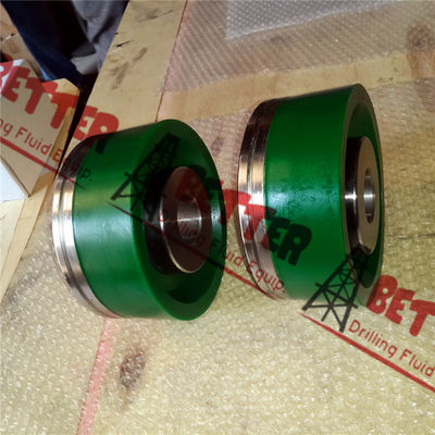 Chrome Iron Sleeve Mud King Green Duro Urethane Bonded Piston for Triplex Drilling Pump