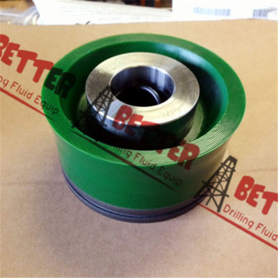 Chrome Iron Sleeve Mud King Green Duro Urethane Bonded Piston for Triplex Drilling Pump