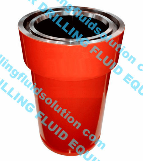 6 “ Mud Pump Bimetal Liner Hardness HRC62 Red Color F/IDECO T-1000/T-800 Triplex Mud Pump Fluid End Module Parts