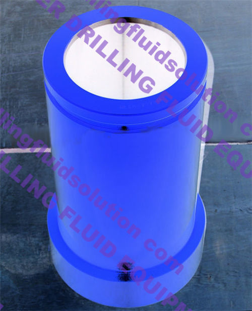 6 1/2“ Mud Pump Bimetallic Liner High chrome iron sleeve HRC665 Blue Color F/IDECO T-1600/T-1300 Triplex Mud Pump Parts