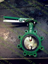 BETTER Long Neck Butterfly Valves MUDKING DEMCO NE-C Type Butterfly Valve Ductile Iron Cast Iron Body NBR Seat