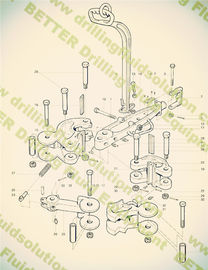 BJ TYPE LF Manual Tong and Tong Dies Equivalent to NOV Varvo HT-14 Tong Parts