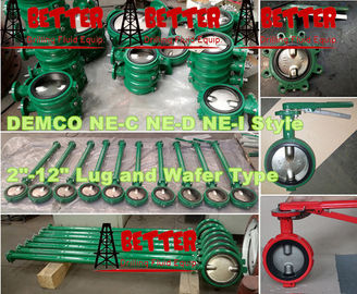BETTER Long Neck Butterfly Valves MUDKING DEMCO NE-C Type Butterfly Valve Ductile Iron Cast Iron Body NBR Seat