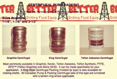 Graphite Packing Teflon Packing Kevlar Packingl to Fit Mission Magnum MCM250 Baker SPD Mud Hog2.5 centrifugal pump