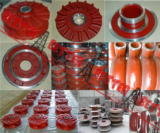 Woman Centrifugal Slurry Pump Replacment Spare Parts Impeller Cover Plate Frame Plate High Chrome A05 Polyurethane