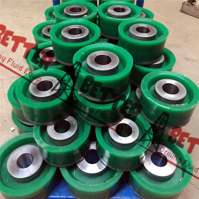 Chrome Iron Sleeve Mud King Green Duro Urethane Bonded Piston for Triplex Drilling Pump